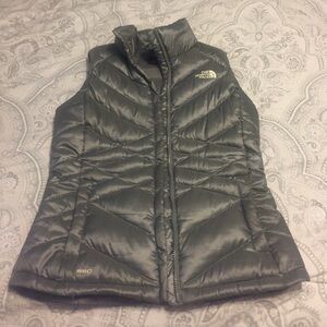 The North Face Gray Puffer Vest